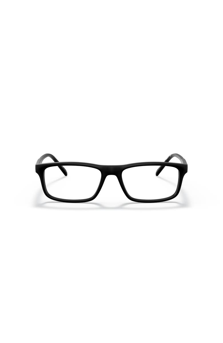 ARNETTE 52mm Rectangle optical glasses, Alternate, color, Black