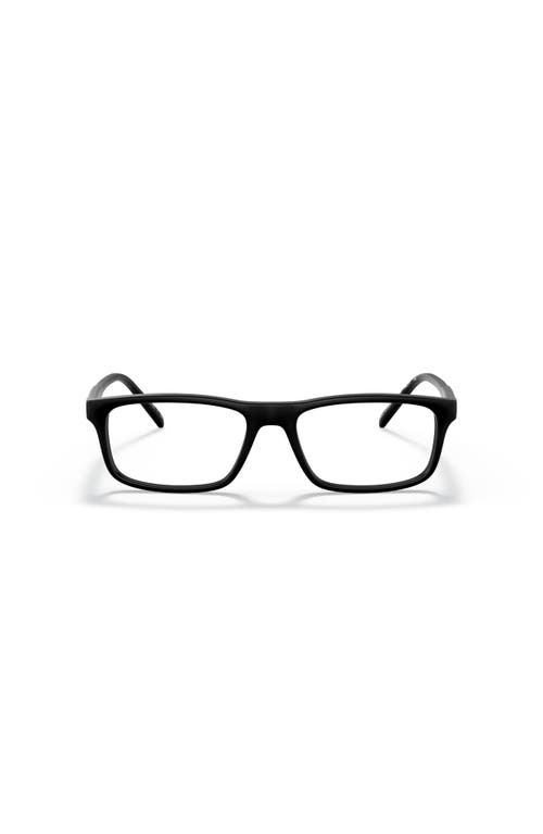 Arnette 52mm Rectangle Optical Glasses In Black