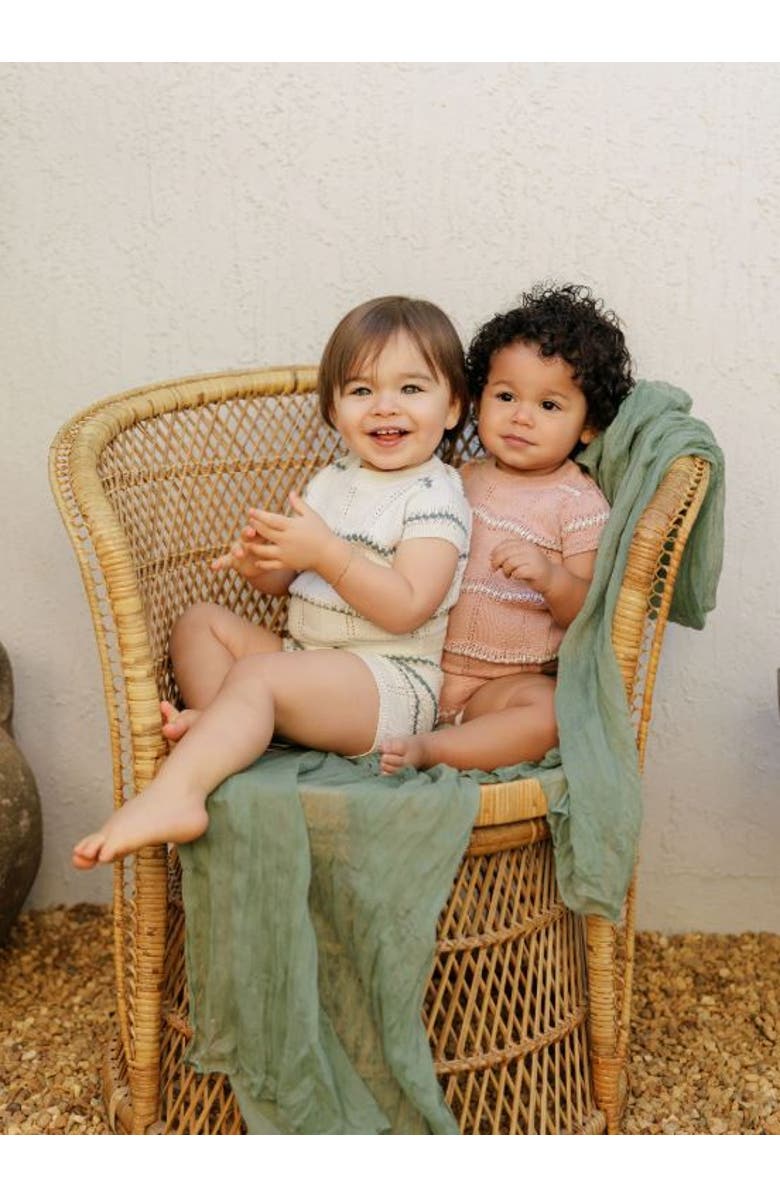 Ely's & Co. Looms Holland Collection - Girls Wave Knit 2 Piece Set, Alternate, color, Pink