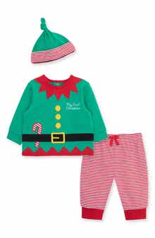 First Christmas Elf Top, Joggers & Hat Set