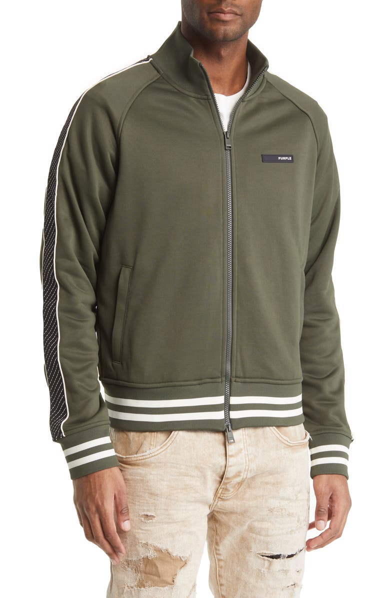 PURPLE BRAND Men's Tricot Track Jacket, Alternate, color, 
