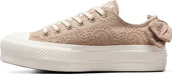 Platform Embroidered Oxford Sneaker