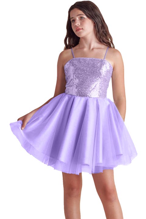 Sequin and Tulle Party Dress (Big Kid)