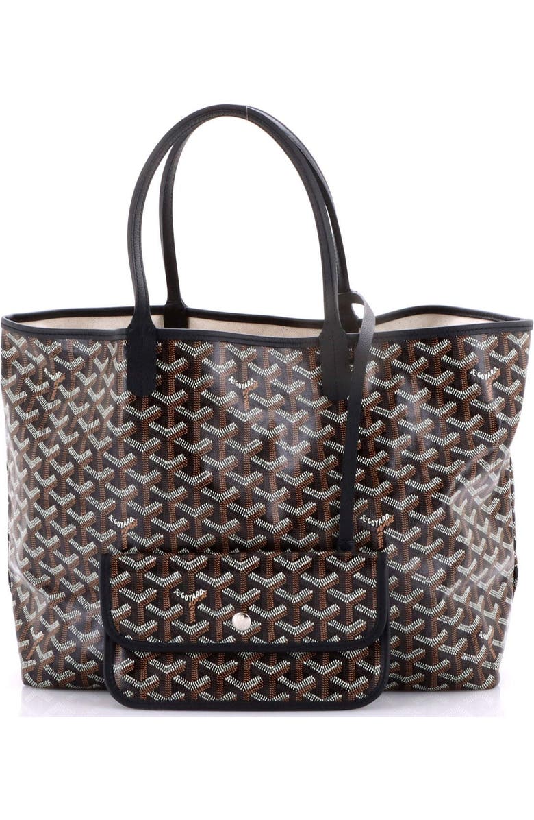 Pre-Owned Goyard Saint Louis Tote Coated Canvas PM, Alternate, color, Black