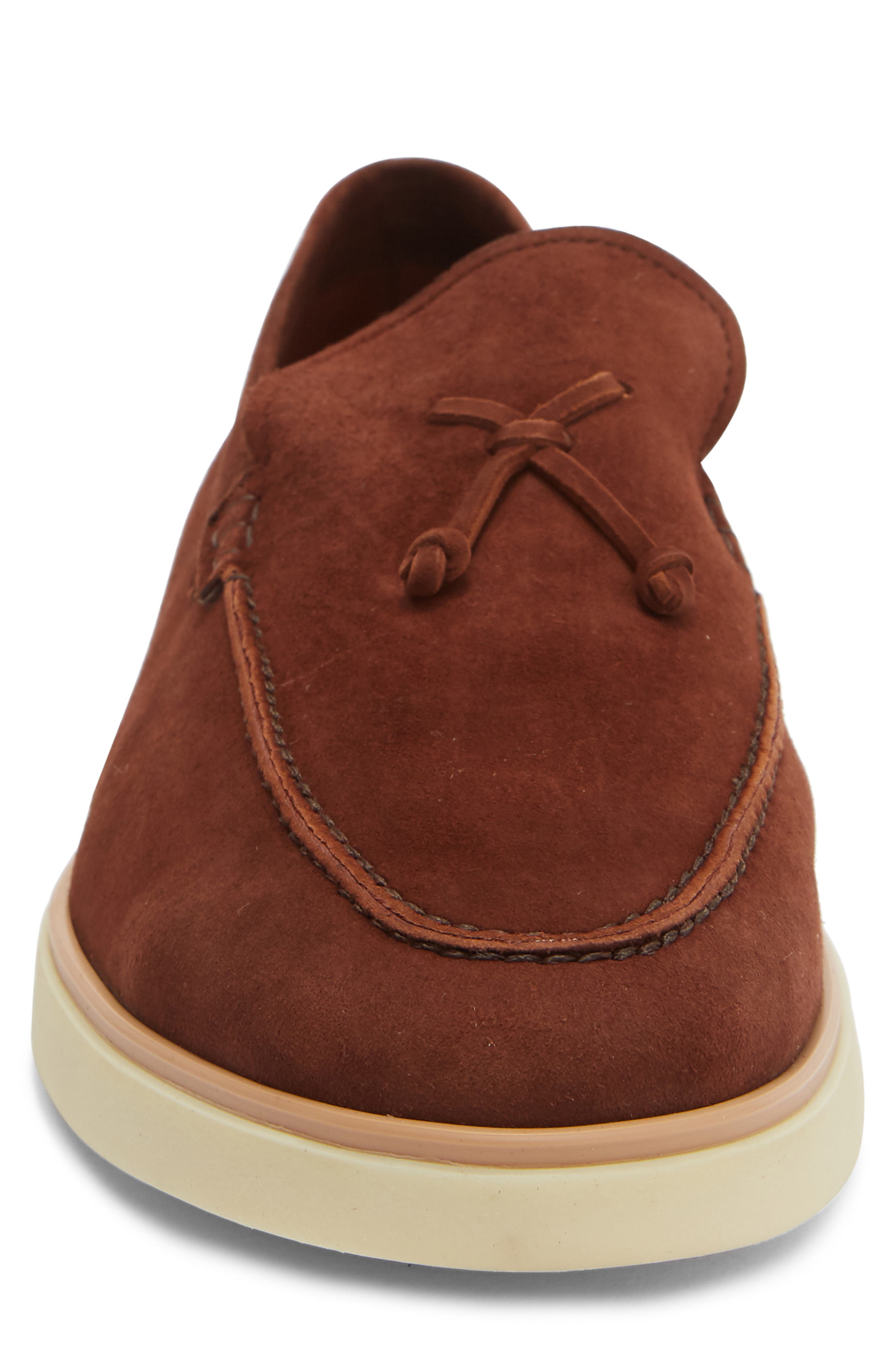 Magnanni Beignet Tassel Loafer, Alternate, color, Mid Brown