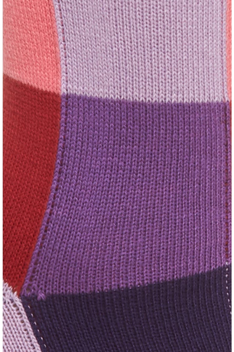 Heidi Colorblock Socks, Alternate, color, FUCHSIA