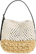 TOTEME Small Belted Paper Straw Tote