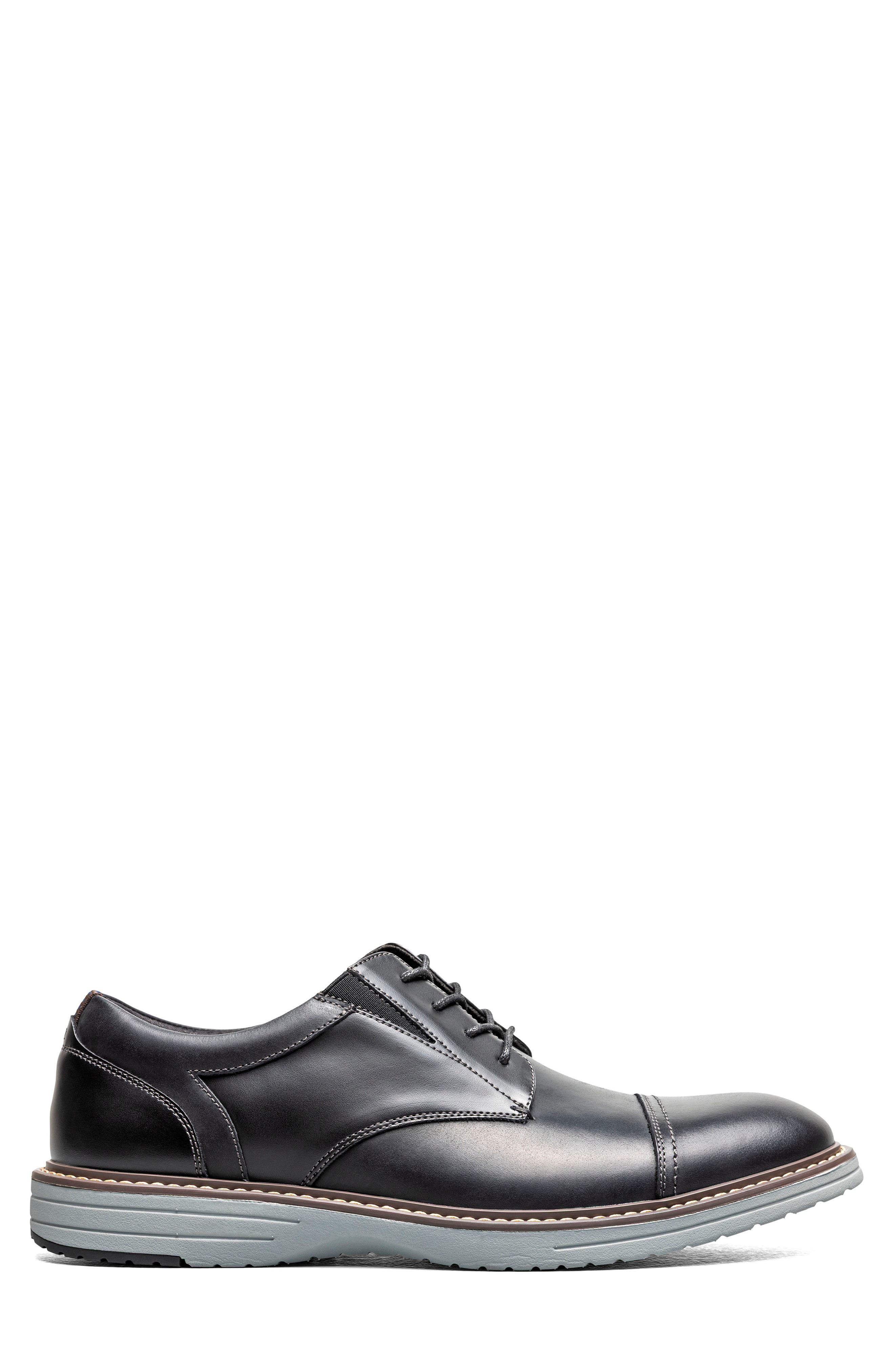 Griff Cap Toe Oxford - Wide Width Available, Alternate, color, BLACK MULTI