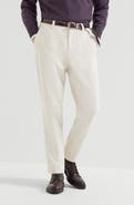Brunello Cucinelli Garment-dyed trousers in cotton corduroy