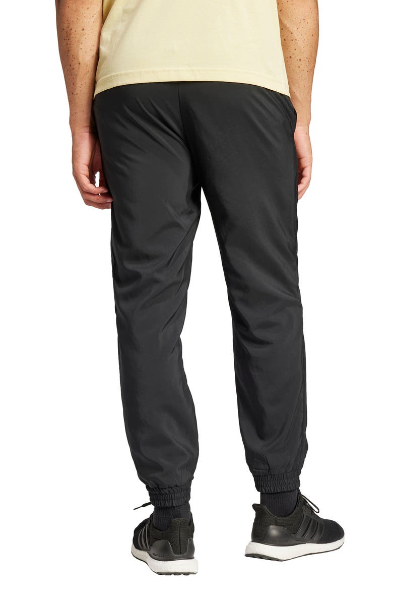 adidas Essentials Small Logo Standford Joggers, Alternate, color, Black/ White