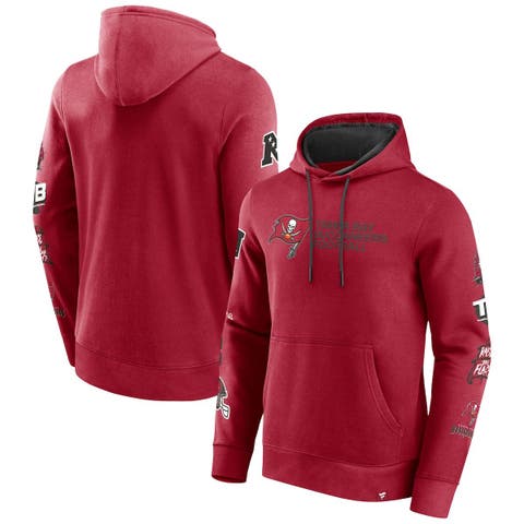 Men's Fanatics Branded Red Tampa Bay Buccaneers Extra Innings Pullover Hoodie