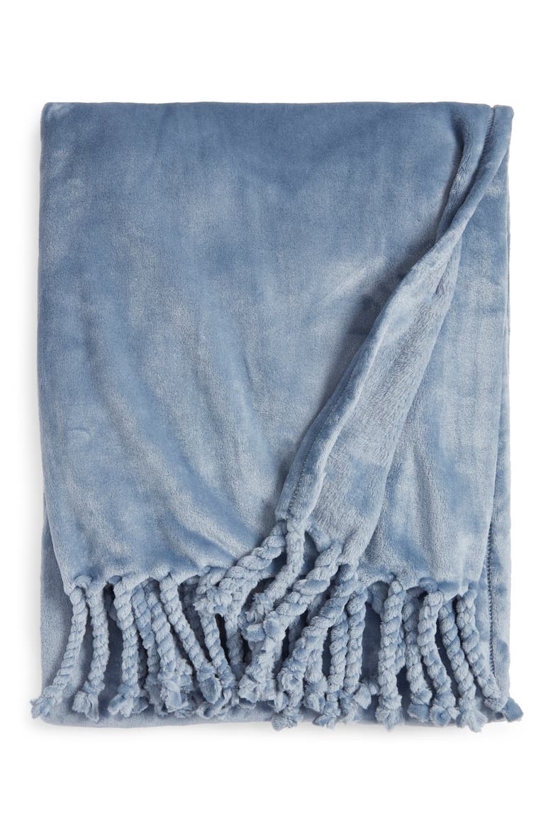 Bliss Throw Blanket, Main, color, BLUE CHIP