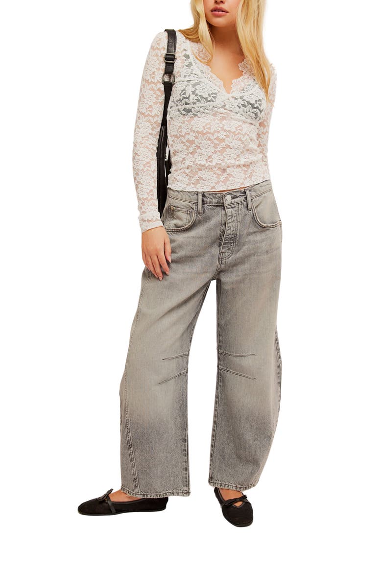 All Day Lace Crop Top, Alternate, color, IVORY