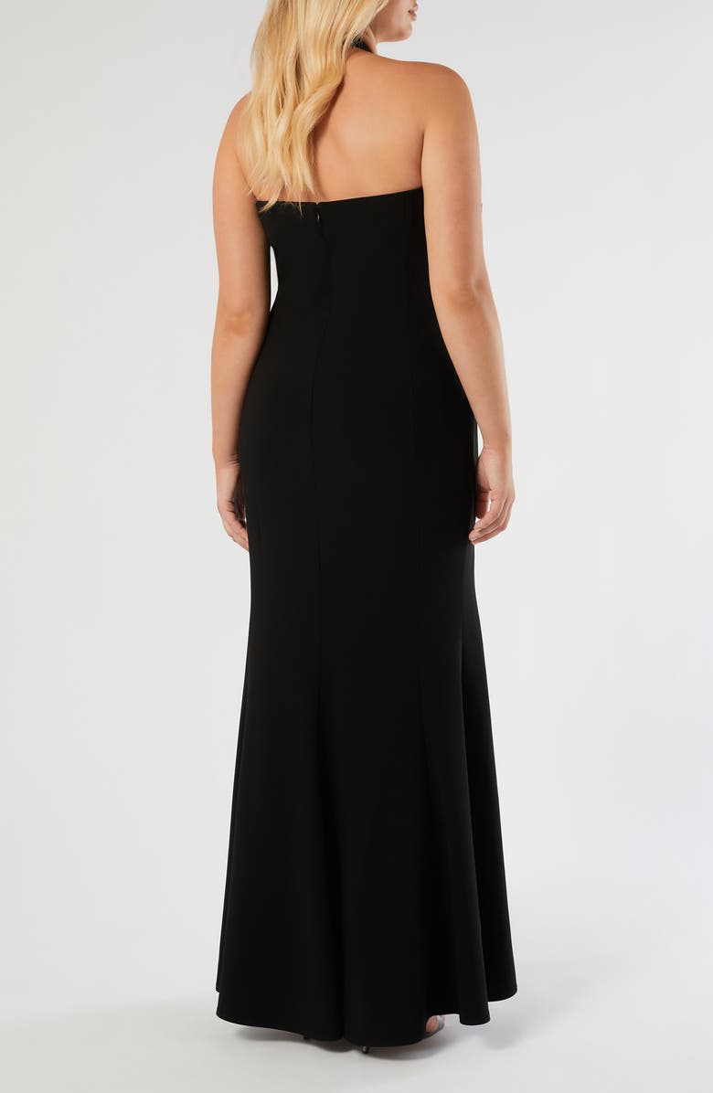 Marina Rinaldi Meccera Halter Gown, Alternate, color, 