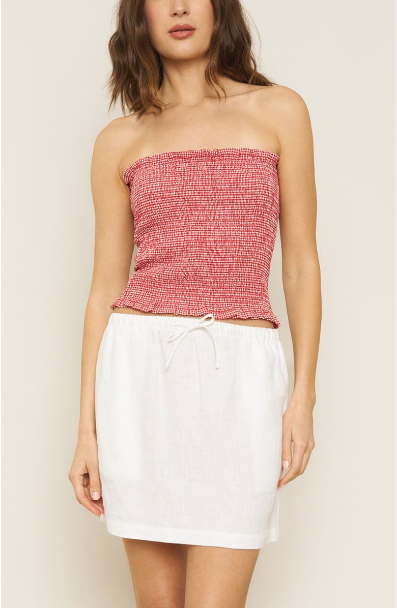 Whimsy + Row Matilda Top, Main, color, Red Gingham