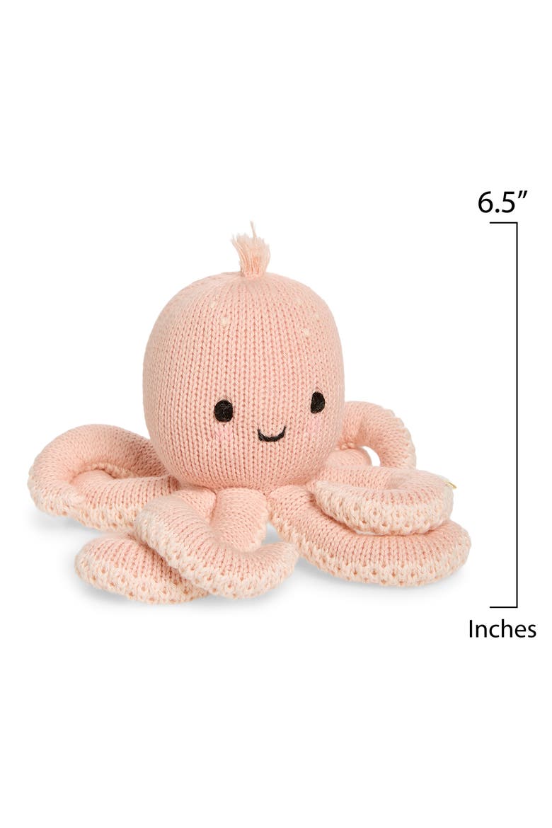 Baby Octopus Stuffed Animal, Alternate, color, PINK