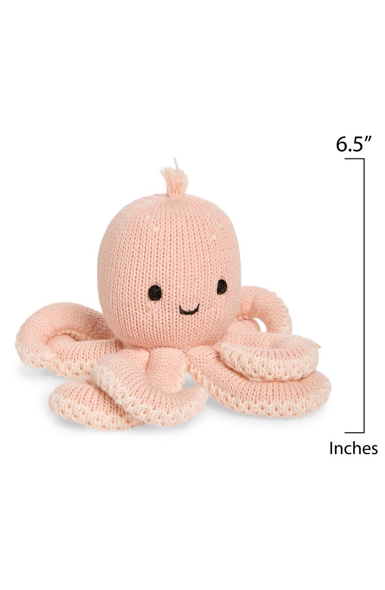 cuddle+kind Baby Octopus Stuffed Animal, Alternate, color, Pink