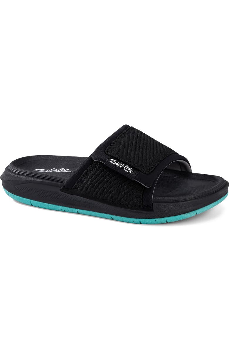 Salt Life Kids' The Breakwater Sandal, Main, color, Black/Teal