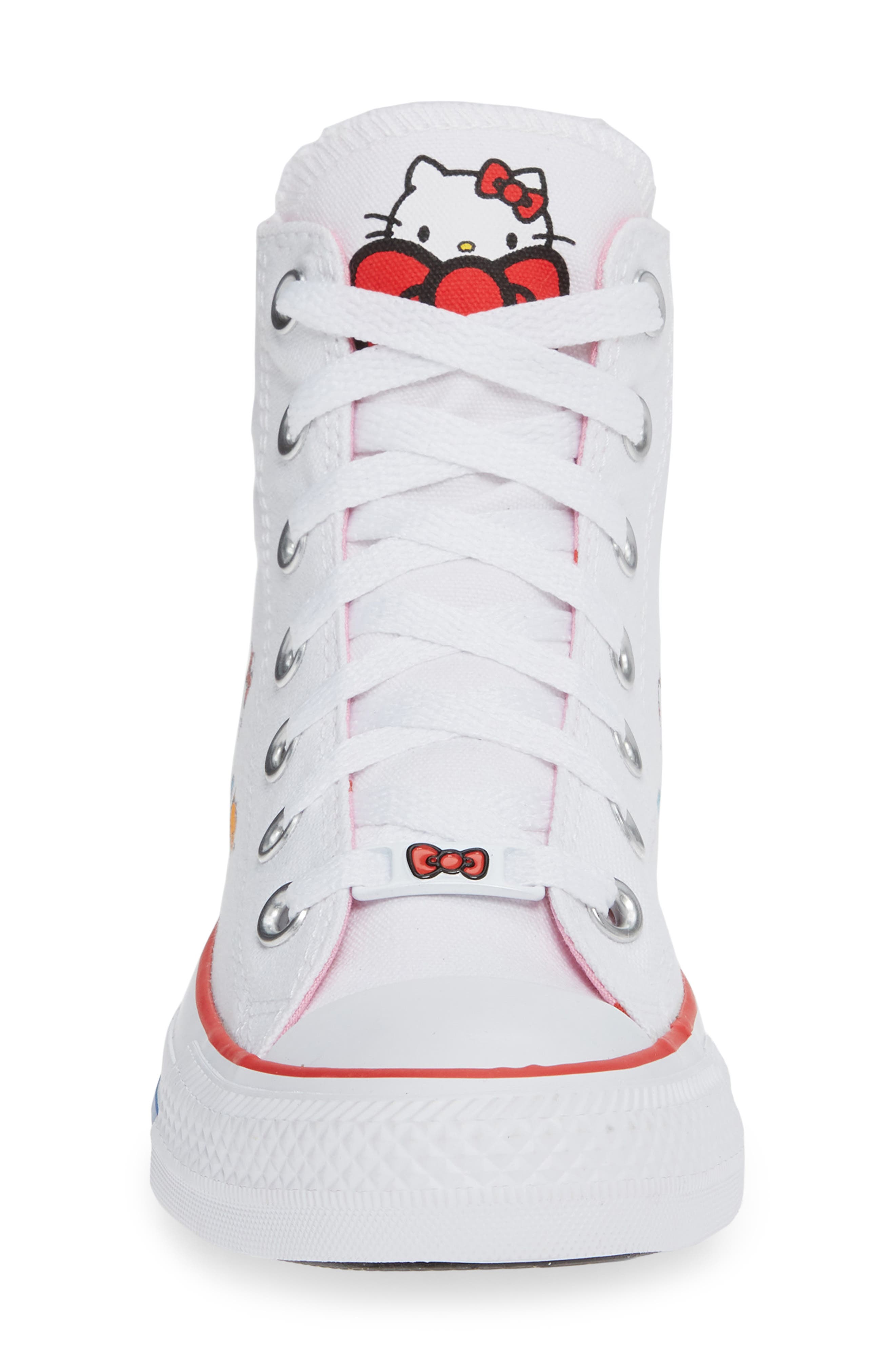Converse Chuck Taylor<sup>®</sup> All Star<sup>®</sup> Hello Kitty High Top Sneaker, Alternate, color, 