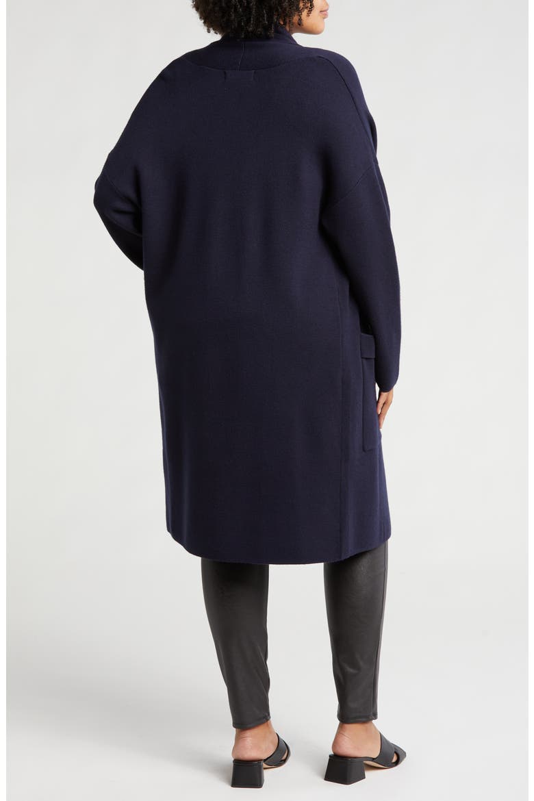 Alicia Open Front Cardigan, Alternate, color, NAVY BLAZER