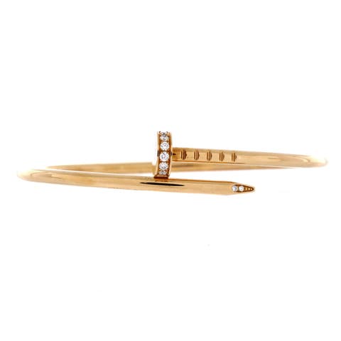 Juste un Clou Bracelet 18K Yellow Gold with Diamonds Small