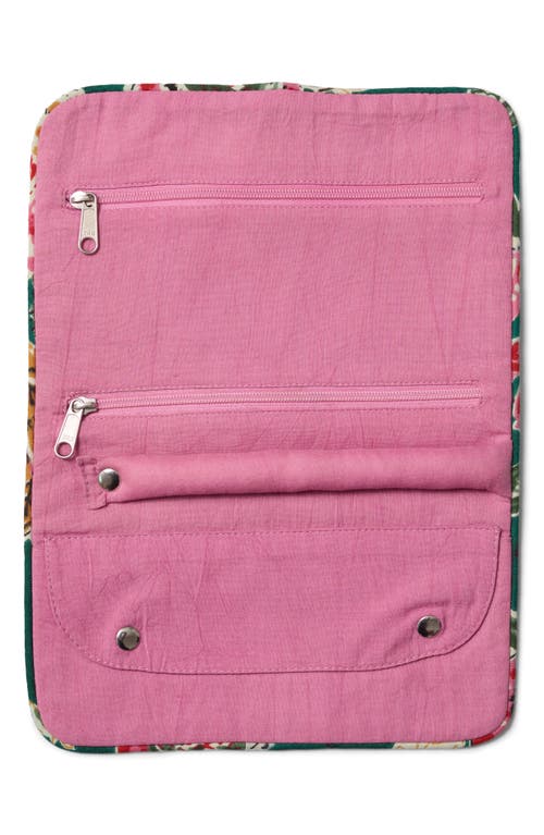 Chan Luu Roll-up Jewelry Pouch In Green