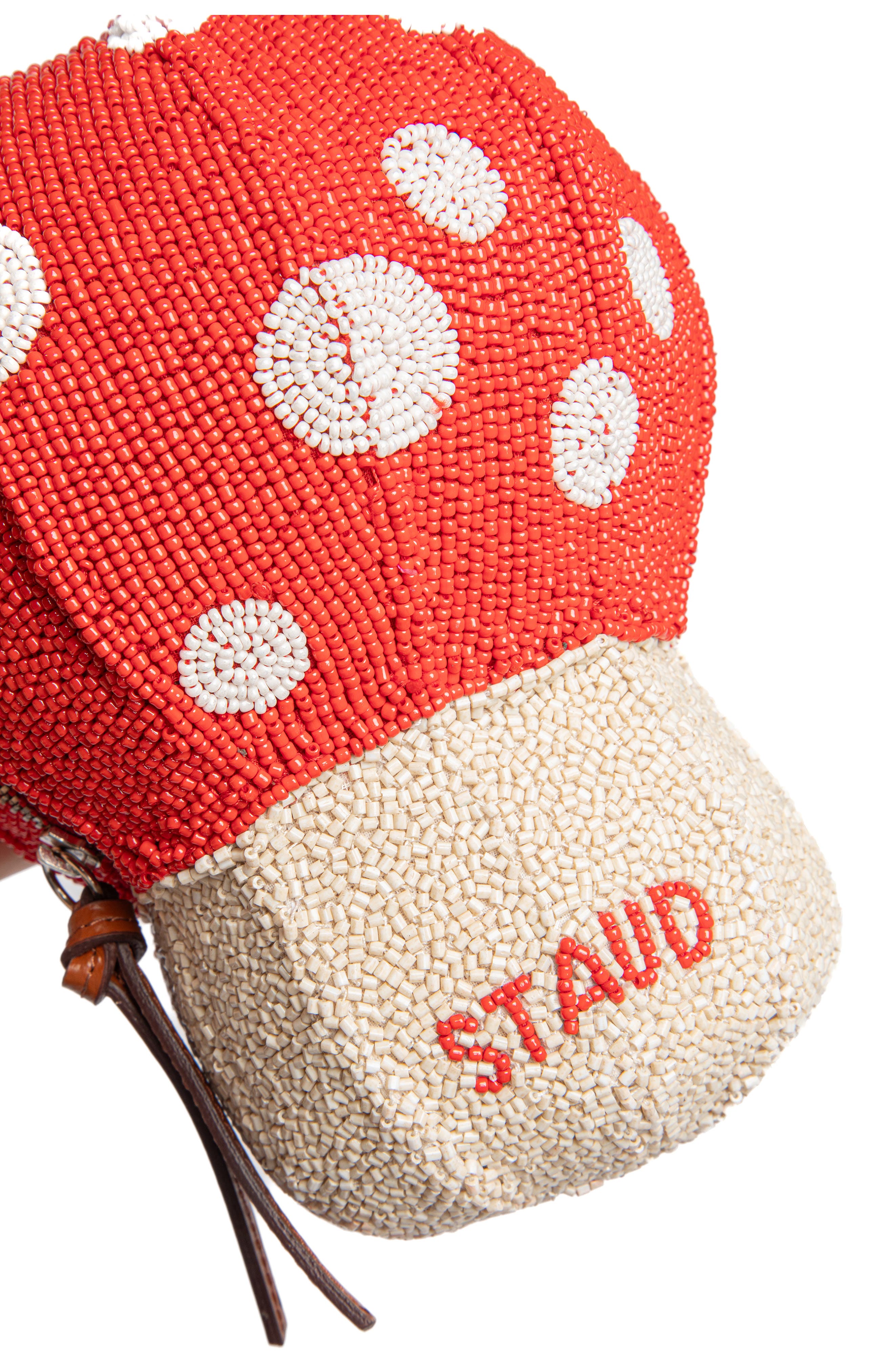 STAUD Shroom Beaded Bag, Alternate, color, Mushroom