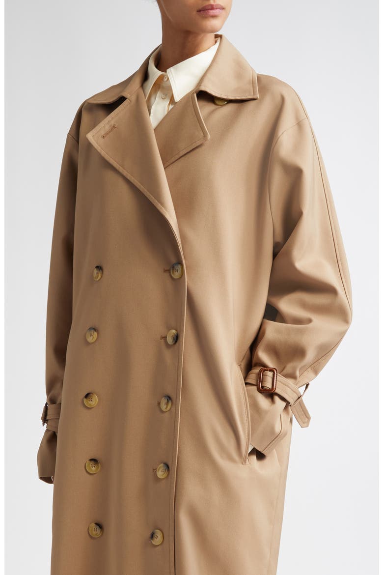 Totême Signature Trench Coat, Alternate, color, KHAKI