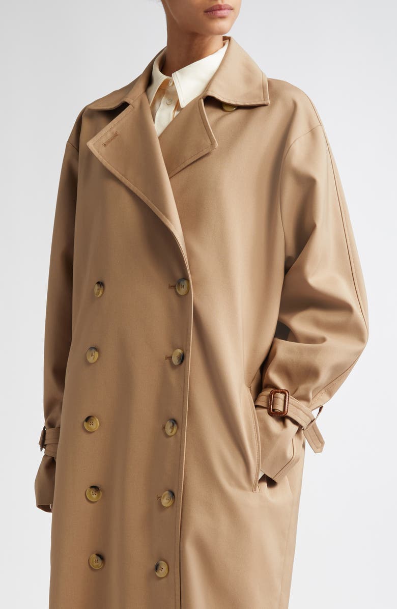 TOTEME Signature Trench Coat, Alternate, color, Khaki