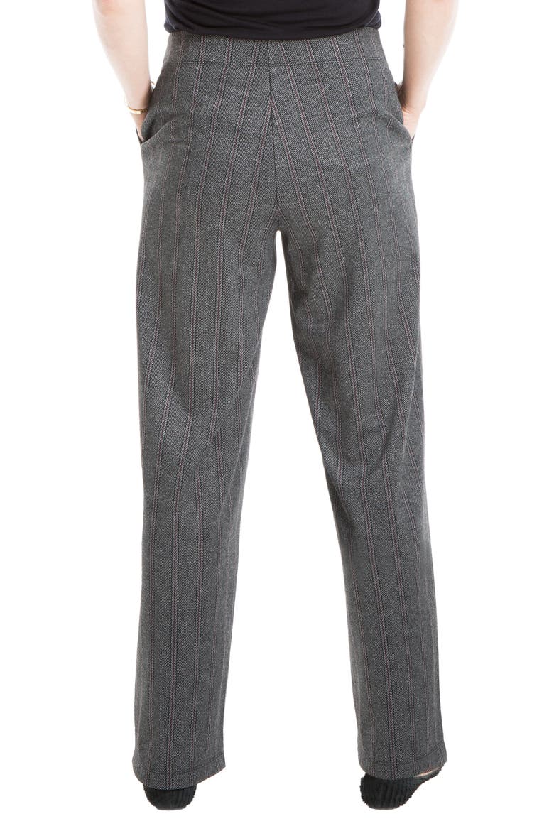 Double Knit Wide Leg Pants, Alternate, color, BKBURH81