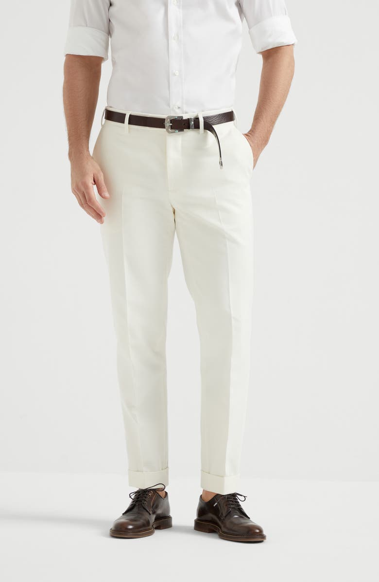 Brunello Cucinelli Gabardine trousers, Alternate, color, 