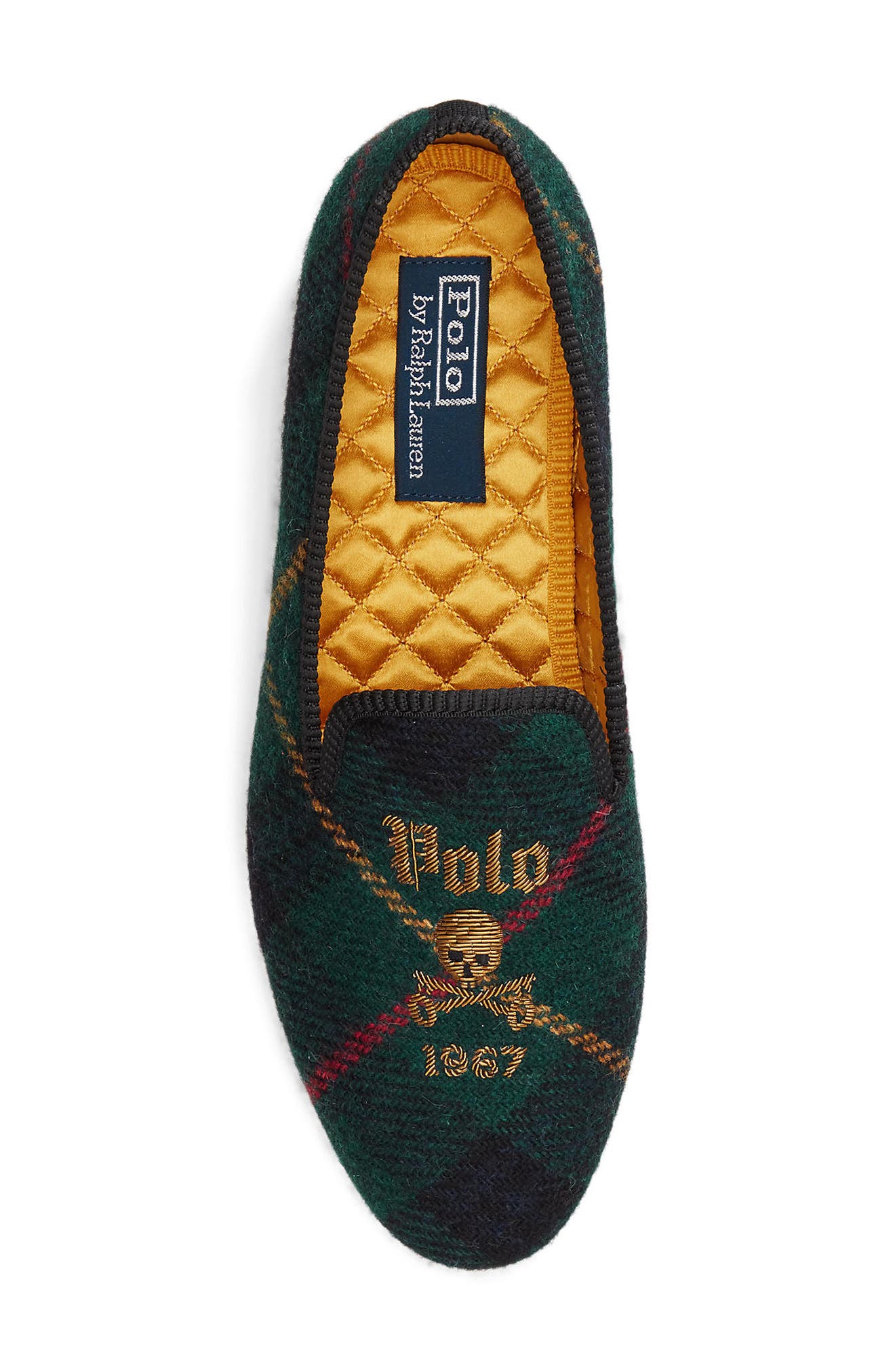 Polo Ralph Lauren Paxton Logo Embellished Wool Slipper, Alternate, color, 