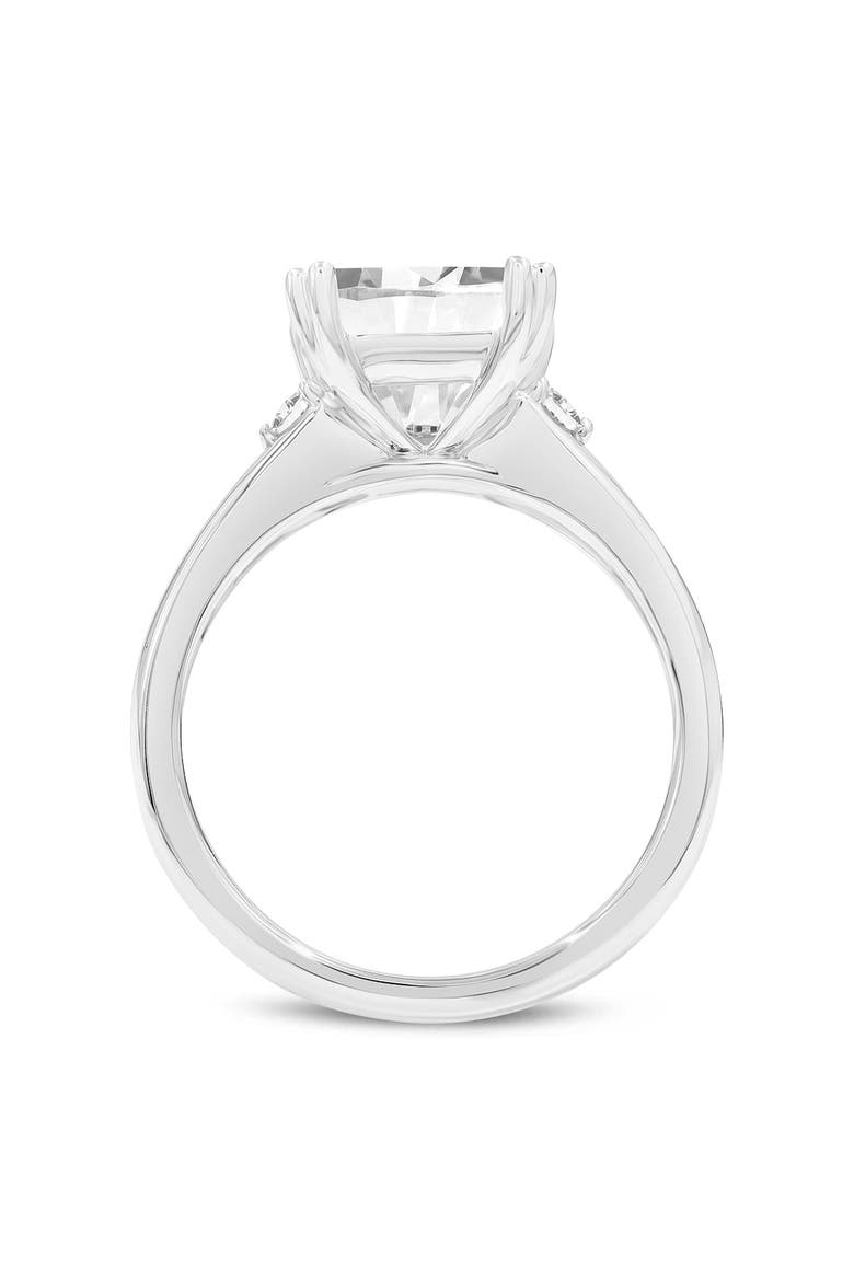 Antoaneta 14K White Gold Princess Cut Lab Grown Diamond Engagement Ring - 3 Ct, Alternate, color, 14K White Gold