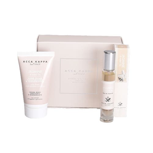 Acca Kappa Jasmine & Water Lily Eau De Parfum & Hand Cream Gift Set In White