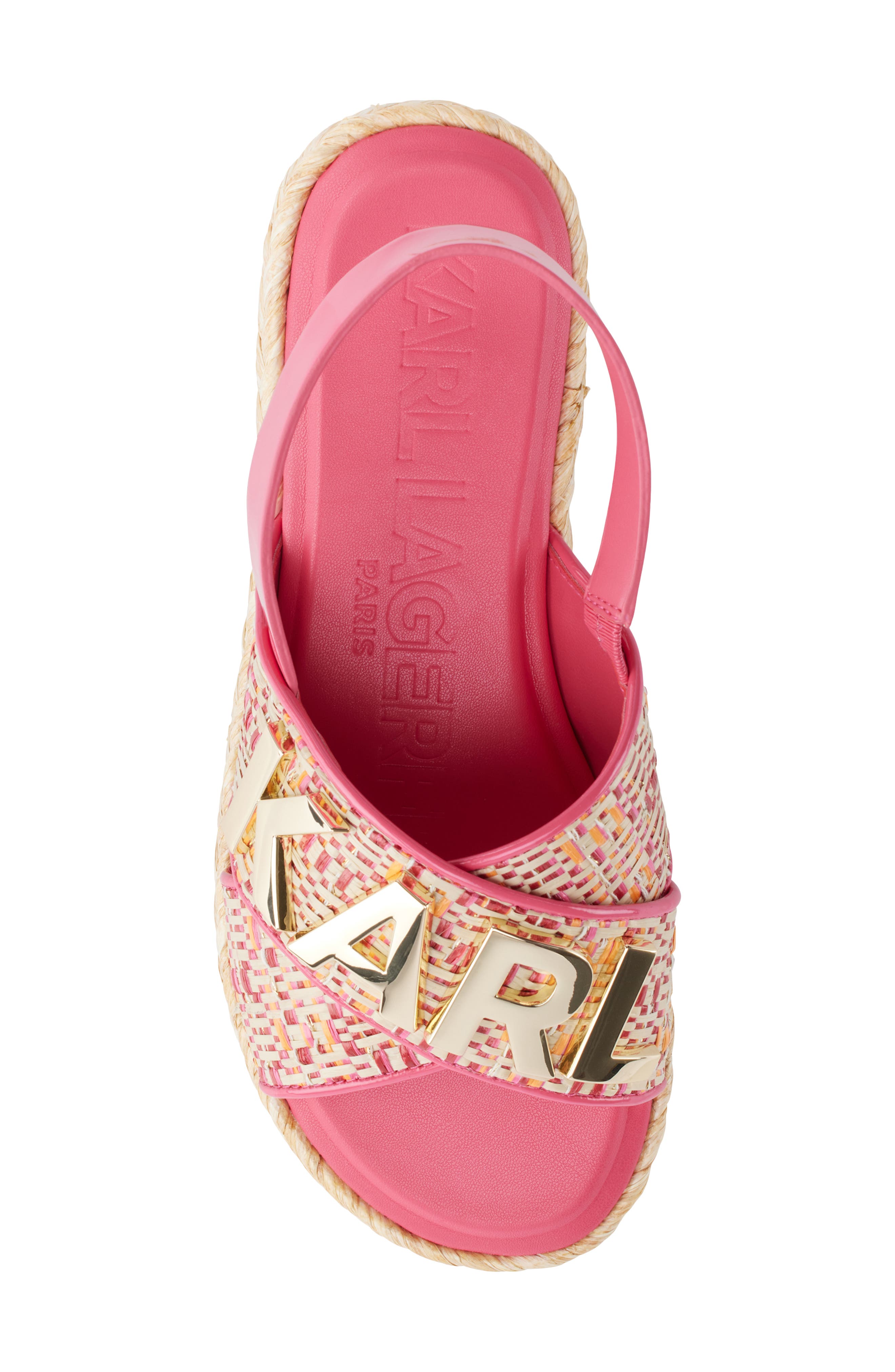 KARL LAGERFELD PARIS Charla Slingback Sandal, Alternate, color, 