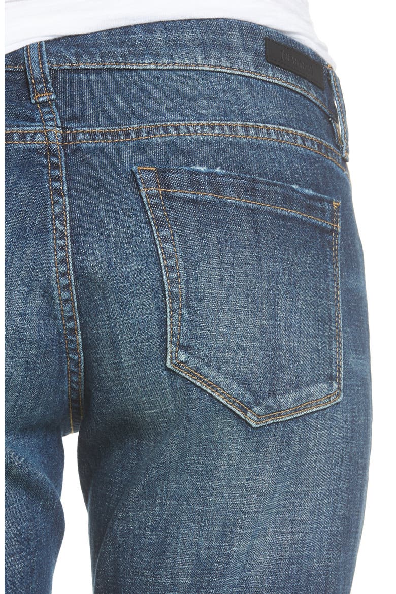 Ripped Girlfriend Jeans, Alternate, color, LET IT ROLL