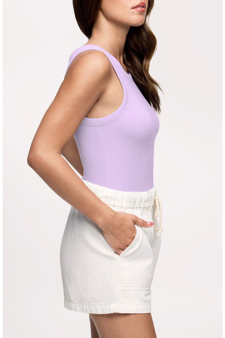 Slinky Rib Knit Stretch Modal Jersey Tank, Alternate, color, ORCHID
