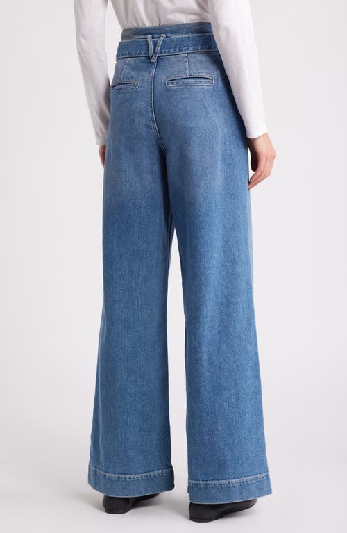 Rails Descanso Belted Nonstretch Wide Leg Jeans In Blue