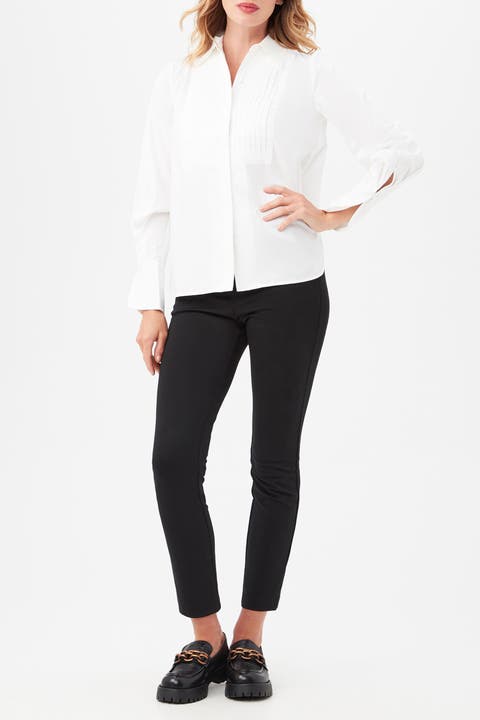 Delancey Tuxedo Button Up Top