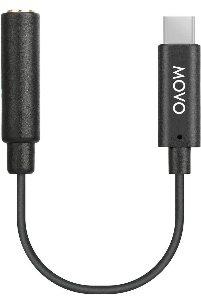 PMA-1 Female 3.5mm TRS Microphone Audio Adapter Cable Compatible with The DJI OSMO Pocket, Main, color, Black