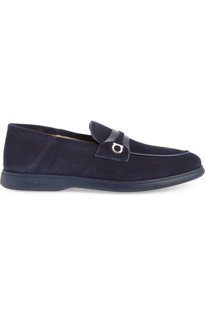 FERRAGAMO Drame Loafer, Alternate, color, Navy