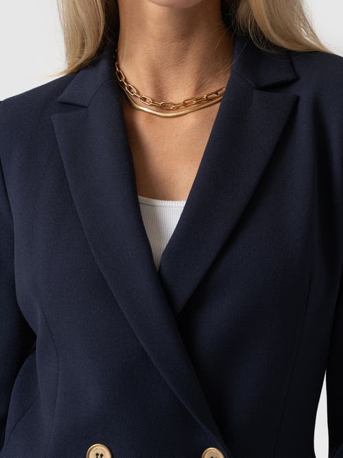 Saint + Sofia Cambridge Blazer In Blue