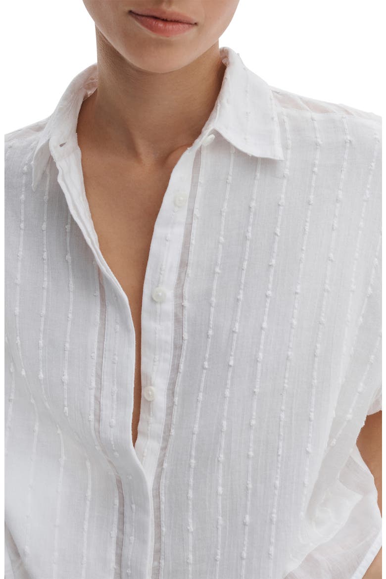 Marin Combo Button-Up Shirt, Alternate, color, WHITE