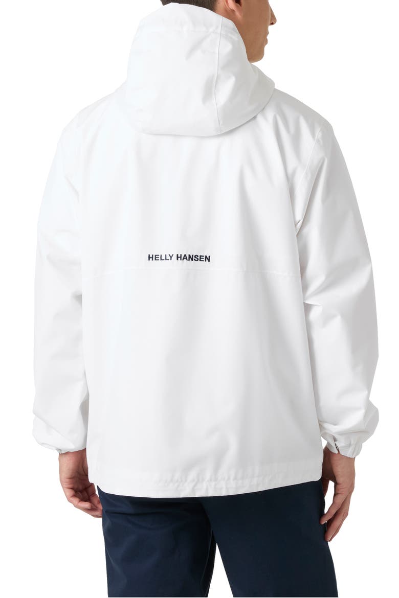 Sandoy Waterproof Rain Jacket, Alternate, color, WHITE