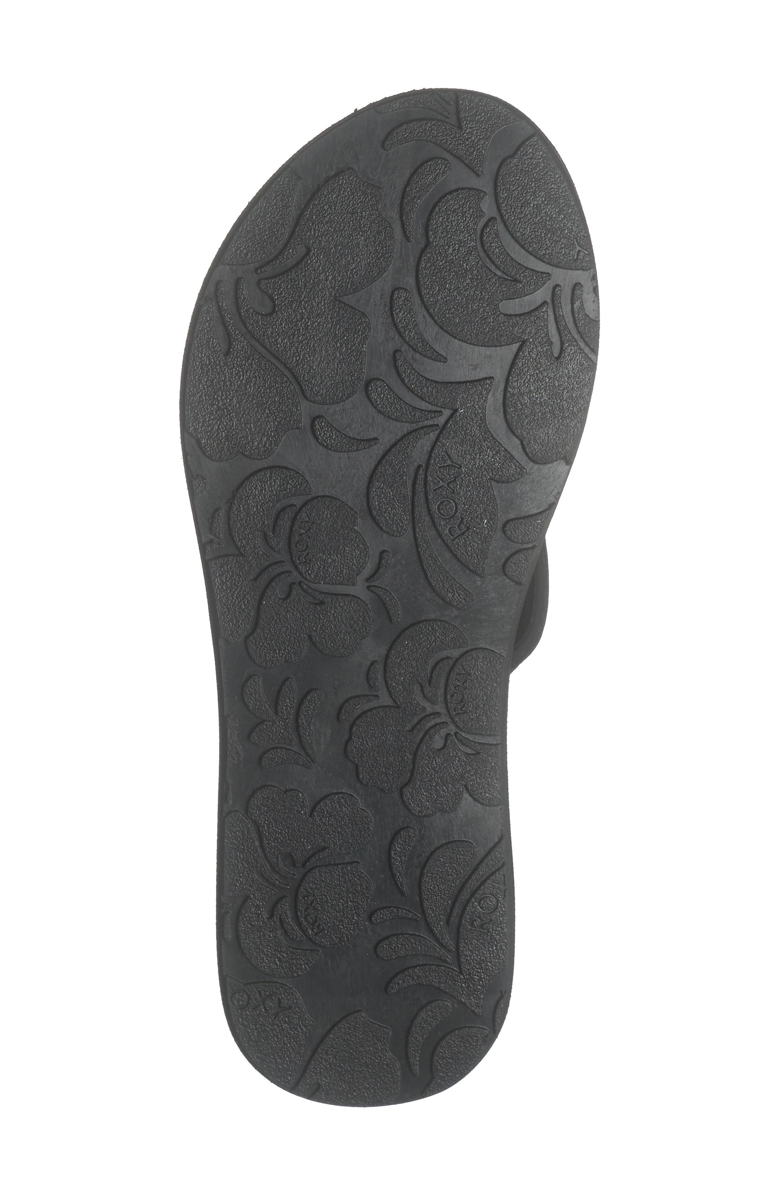 Roxy Porto Flip Flop, Alternate, color, Black