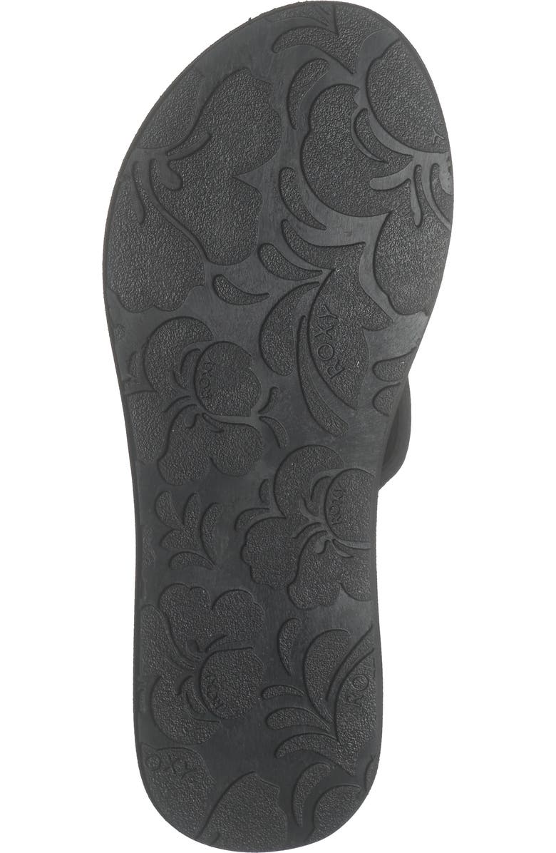 Roxy Porto Flip Flop, Alternate, color, Black