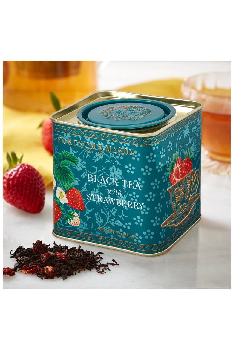 Black Tea with Strawberry Loose Leaf Caddy, Alternate, color, STRAWBERRY