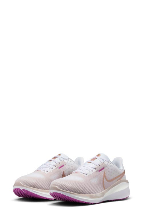 Nike Women's Vomero 17 Road Running Shoes (extra Wide) In Platinum/white/bronze