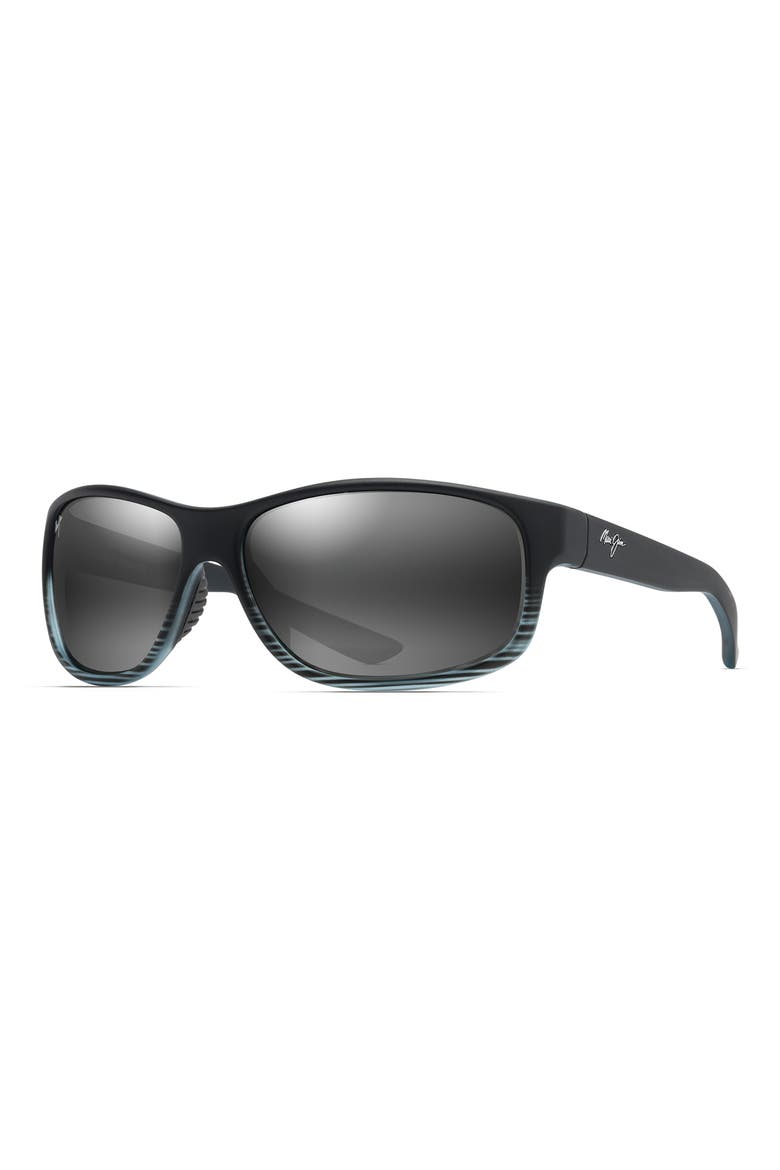 Kaiwi Channel 62mm PolarizedPlus2® Rectangular Sunglasses, Alternate, color, GREY BLACK STRIPE NEUTRAL