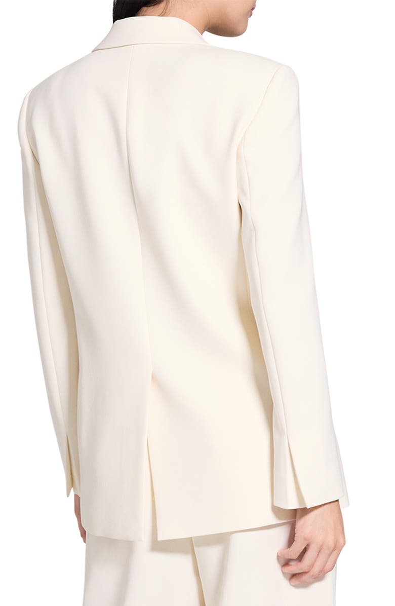 Theory Relaxed Double Breasted Blazer, Alternate, color, Rice